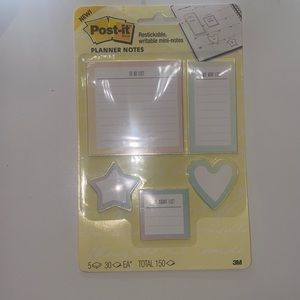 Post-It planner notes